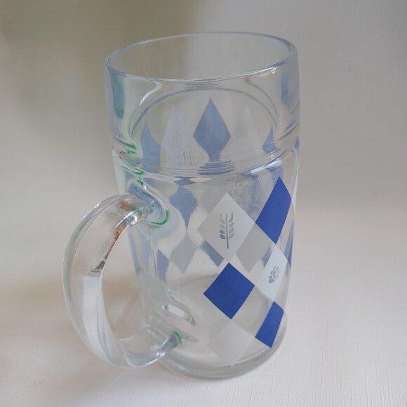 2020 Steam Whistle 1L Glass Stein Plaid - Picture 2 of 7